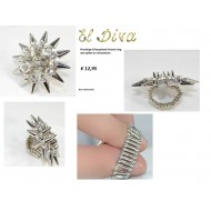 Spikes Ring stretch